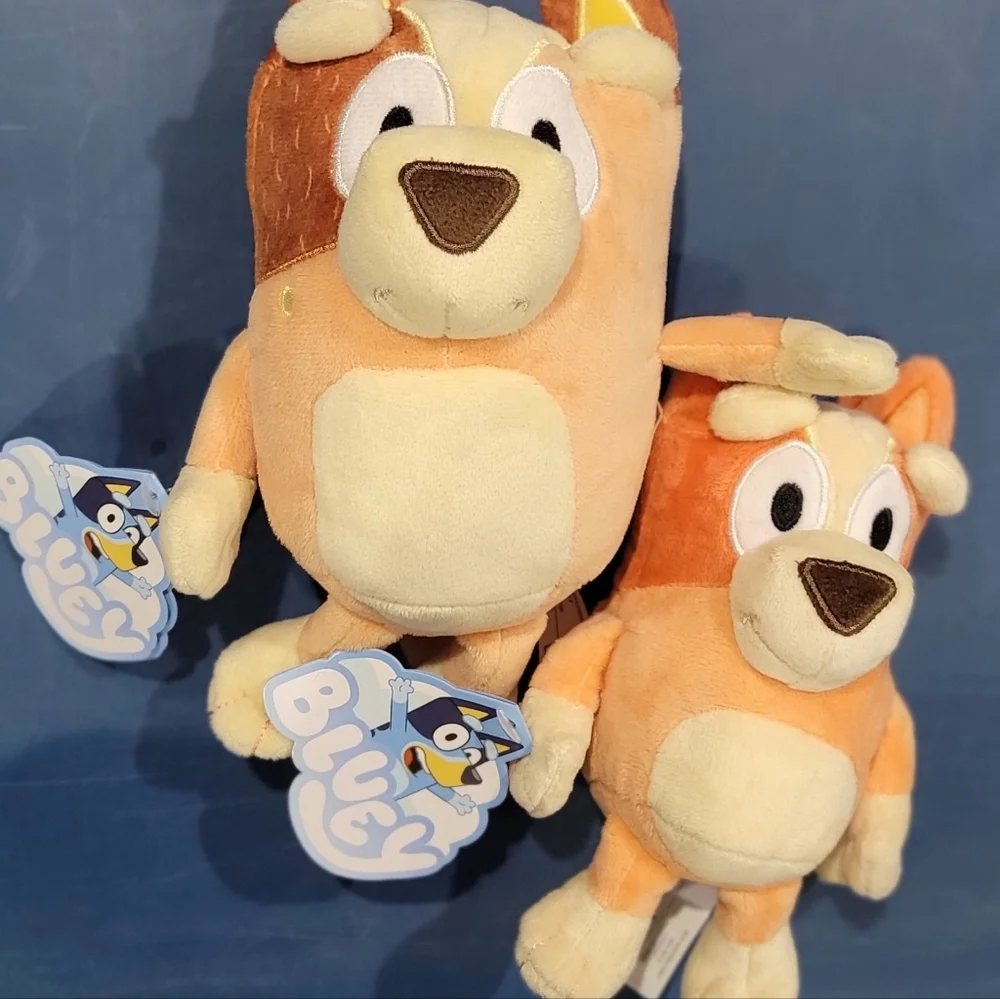 Bluey Family Plushes.....2 Bluey 2 Bingo. Two 7" & Two 9" All with Tags. - Picture 5 of 9